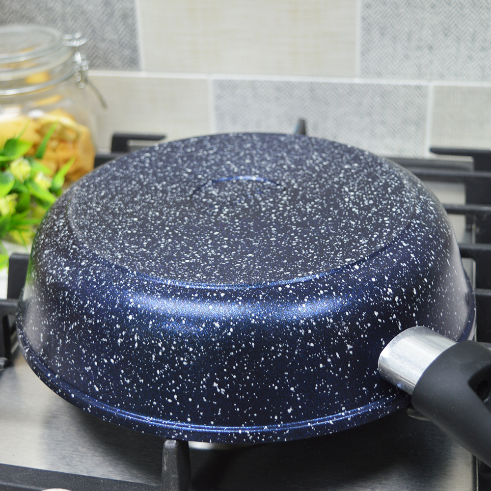 Сковорода 24см Сияние Blue с несъемной ручкой, с2451Bl