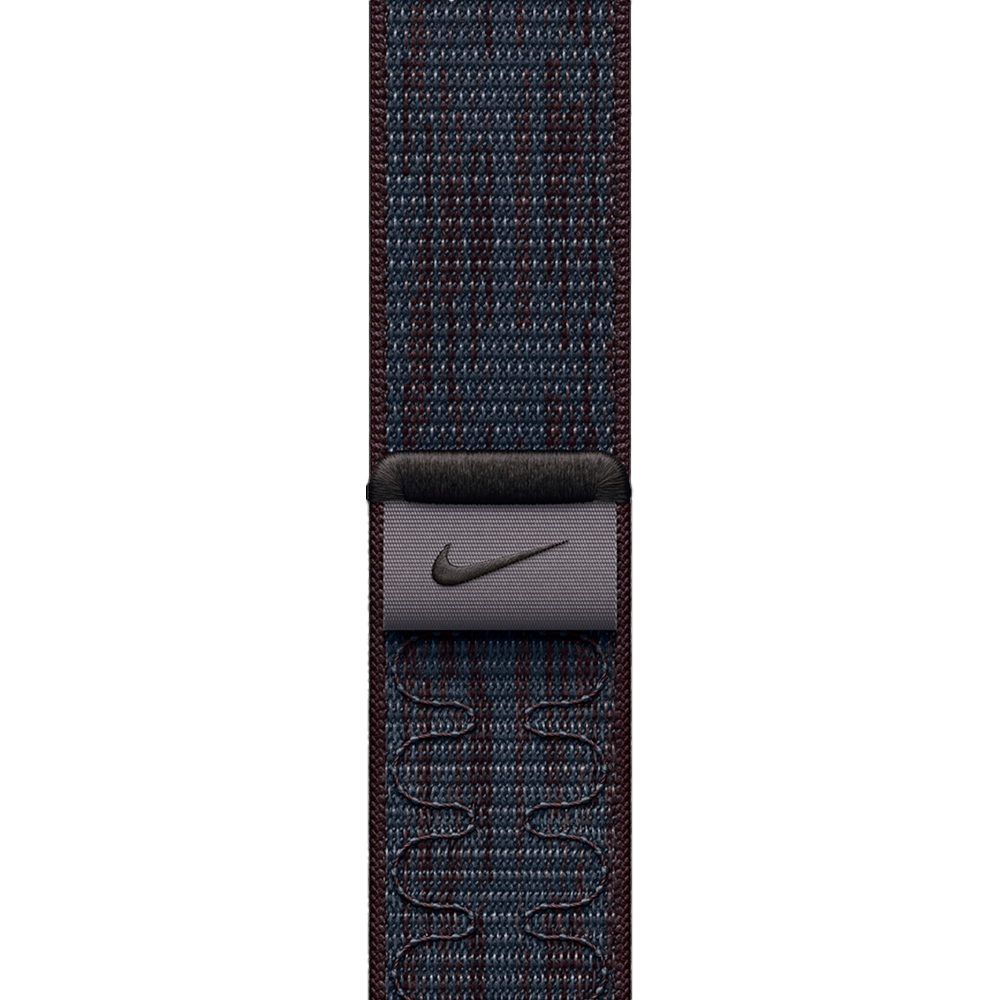 Умные часы Apple Watch Series 9 GPS, 45mm, Aluminium Case with Nike Sport Loop, Midnight/Black Blue (Темная ночь) MR9Q3/MUJX3
