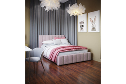 Кровать с ортопедическим основанием Нега 180х200, Пыльная роза