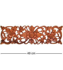 Decor and Gift 17-110_B Панно резное «Цветы» (суар, о.Бали)