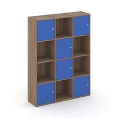 Locker plus Комплект №6 LK.K-006 Дуб Аризона/Синий 1188*350*1593