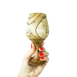 Деревянный бокал для вина - фужер из дерева Сибирский вяз - G1