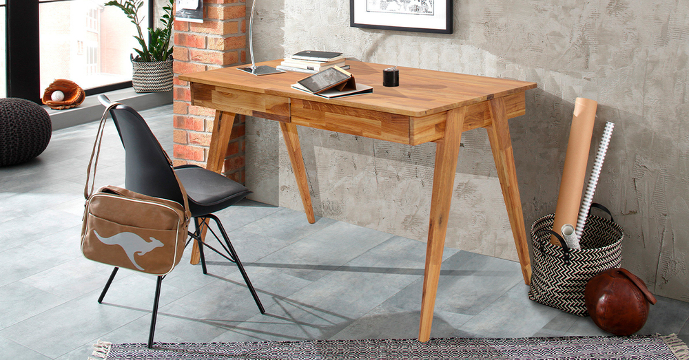 Стол письменный из массива дуба Вуди