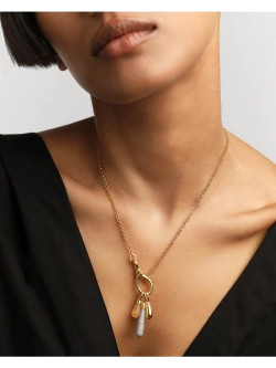 Подвеска Drop серебро 925 пробы покрытое золотом