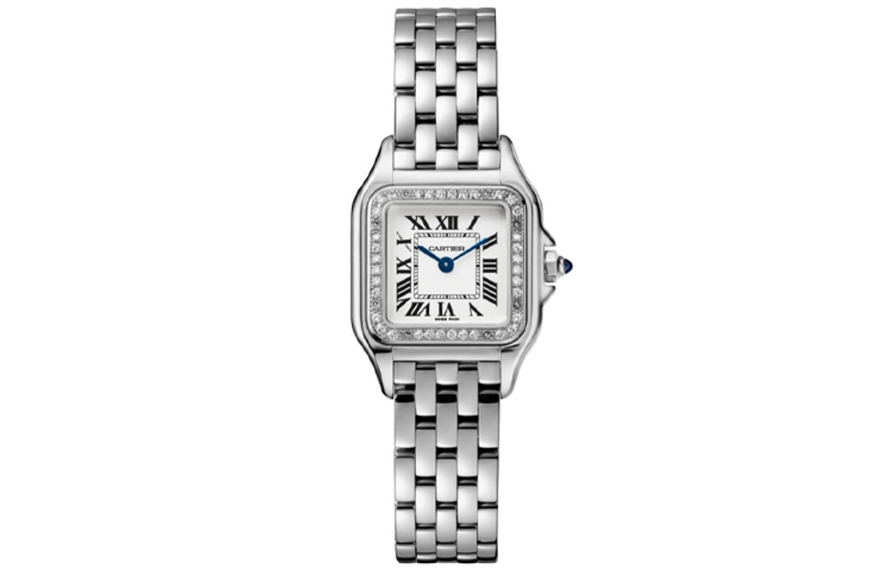 CARTIER Cheetah Collection Quartz Movement 30m Water Resistance Women"s Watch Watch 22*30mm White Dial