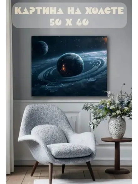 Картина на стену 40 X 50 Планеты