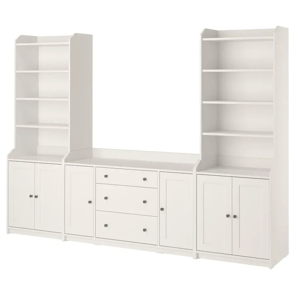 Шкаф - HAUGA IKEA/ХАУГА ИКЕА, 46х279х199 см, белый