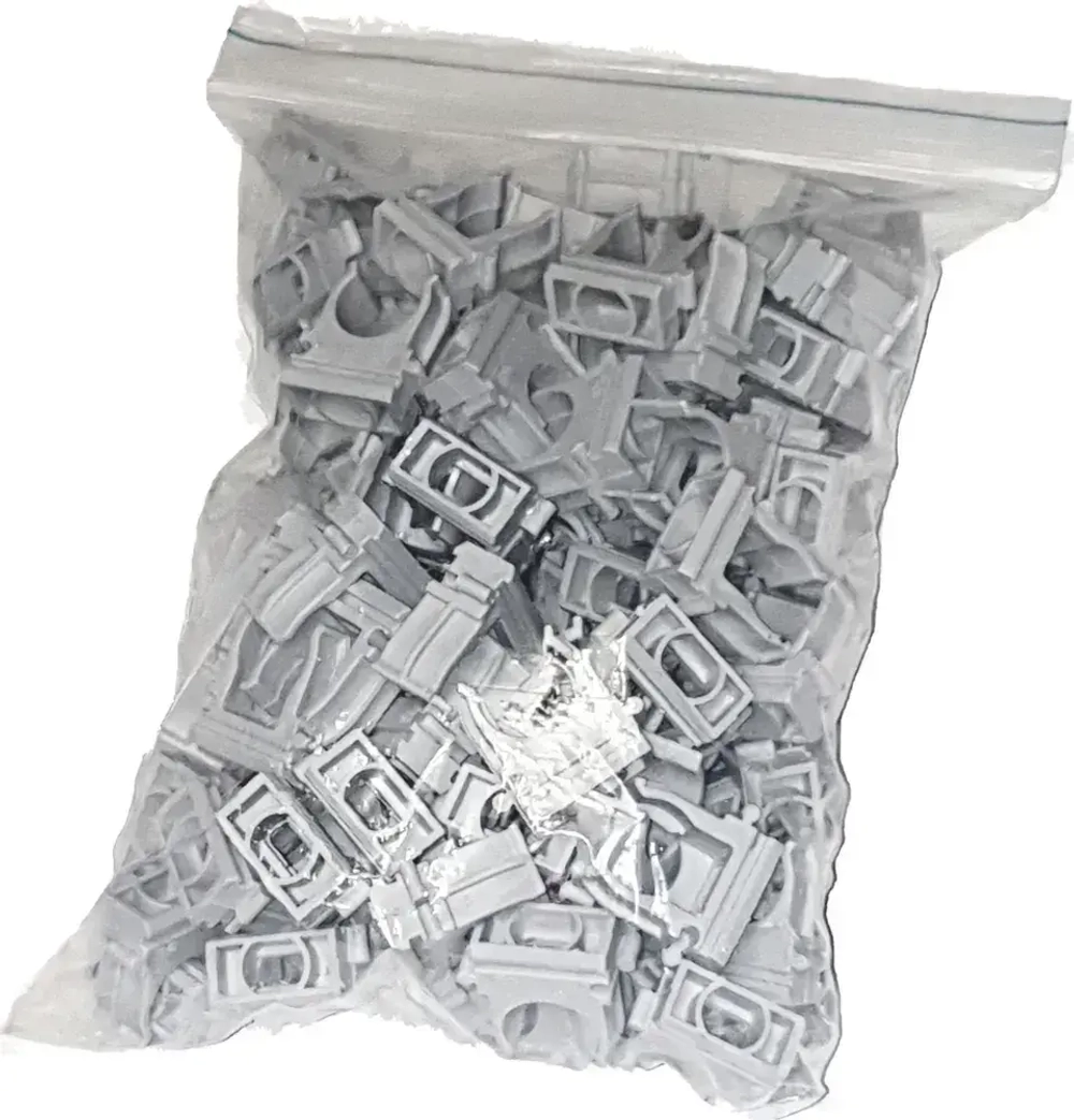 Клипса D16 для крепления гофрированной трубы 100 шт