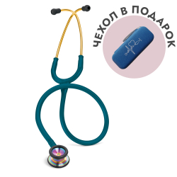 Стетоскоп Littmann Classic II Pediatric морская волна, акустическая головка цвета радуги (2153)