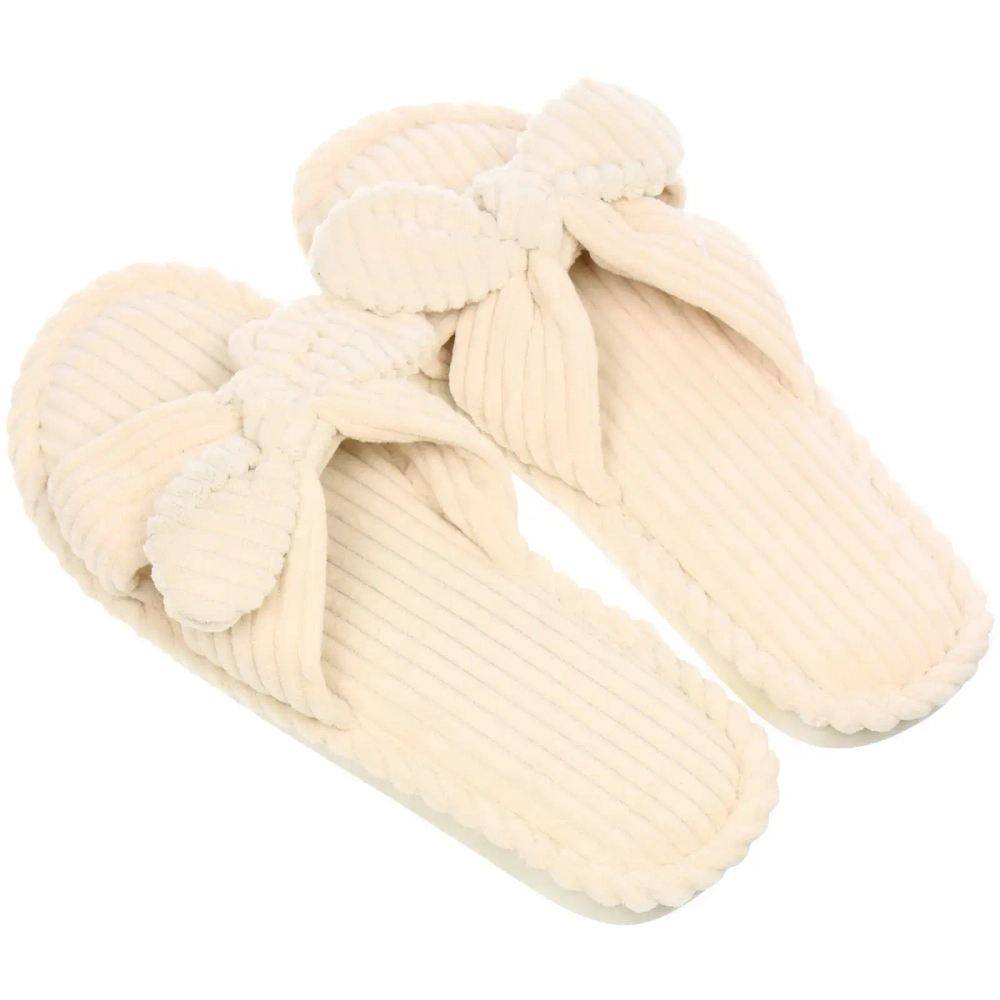 Тапочки женские домашние «COZY», цвет бежевый, р-р 36-37