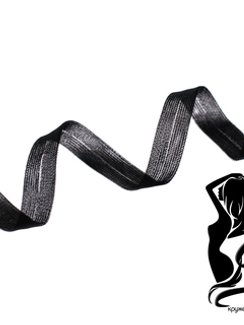 Бейка капроновая окантовочная, черный 170