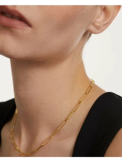 Колье Statement серебро 925 пробы покрытое золотом