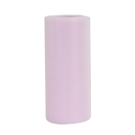 Лента (15 см*22,86 м) Фатин, Светло-розовый, 1 шт.