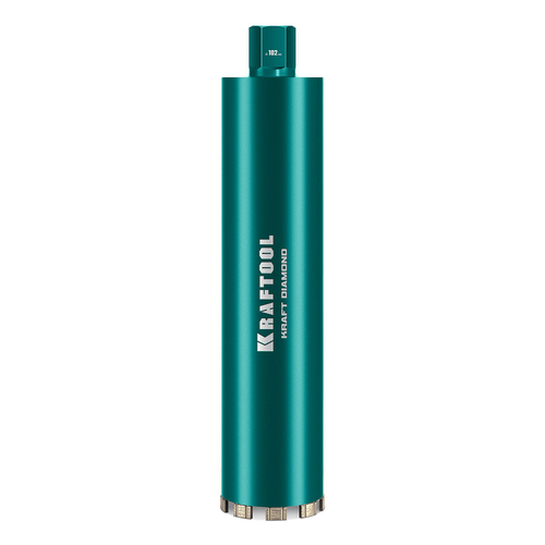 KRAFTOOL DIAMOND 102 мм (450 мм, 1 1/4″, лазерная сварка, сухое сверление с микроударом), алмазная коронка по железобетону (29825-102)