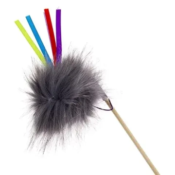 Дразнилка-удочка Сибирская кошка Пушистик с лентами