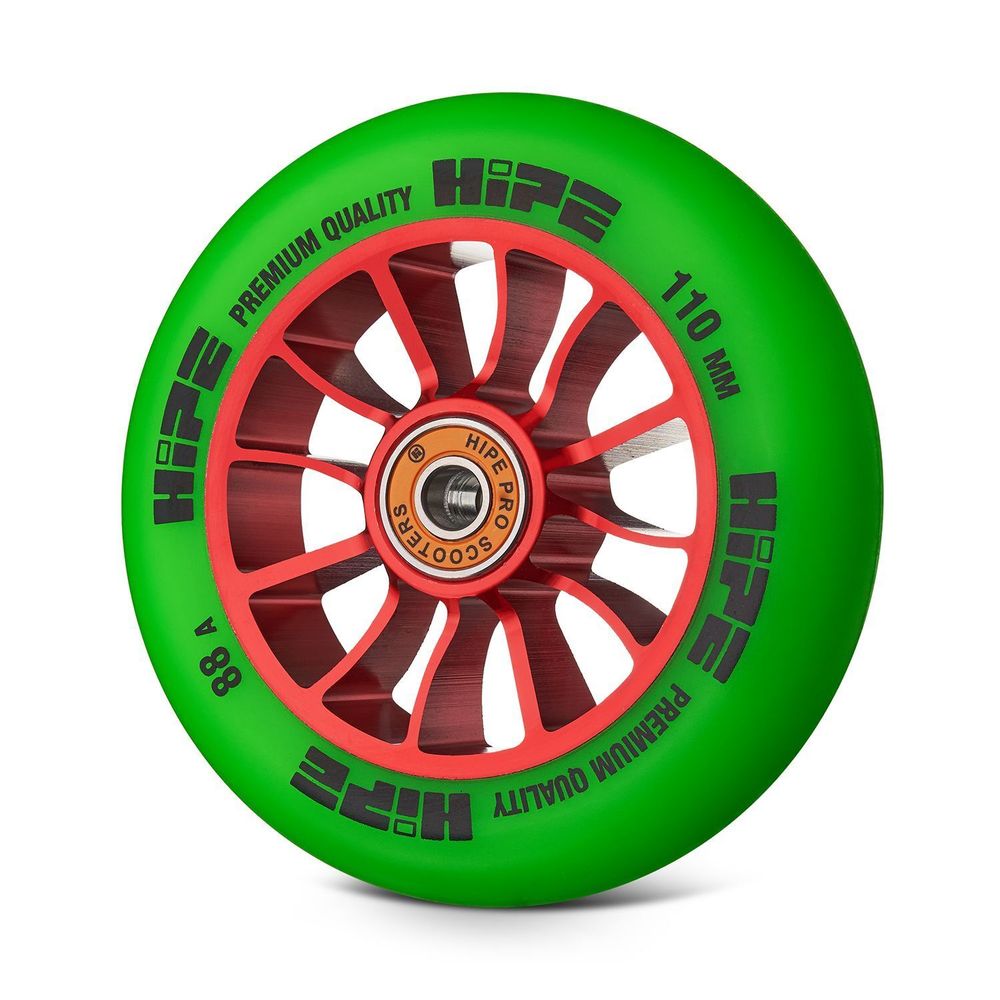 Колесо HIPE H01 110мм красный/зеленый