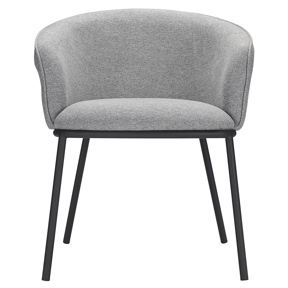 Стул paal, шенилл, серый