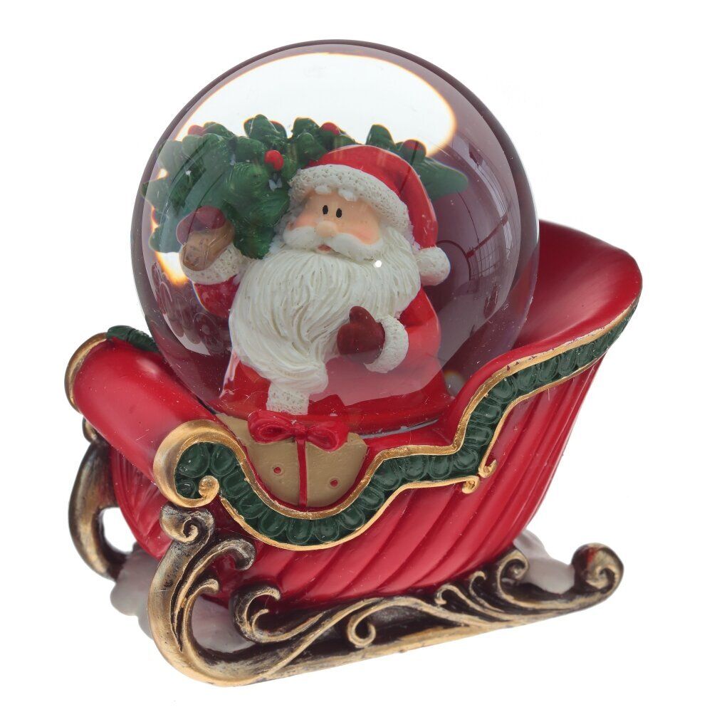 GAEM Фигурка декор в стекл шаре "Дед Мороз", D6 см, L9,5 W7 H9,5 см, 2в.