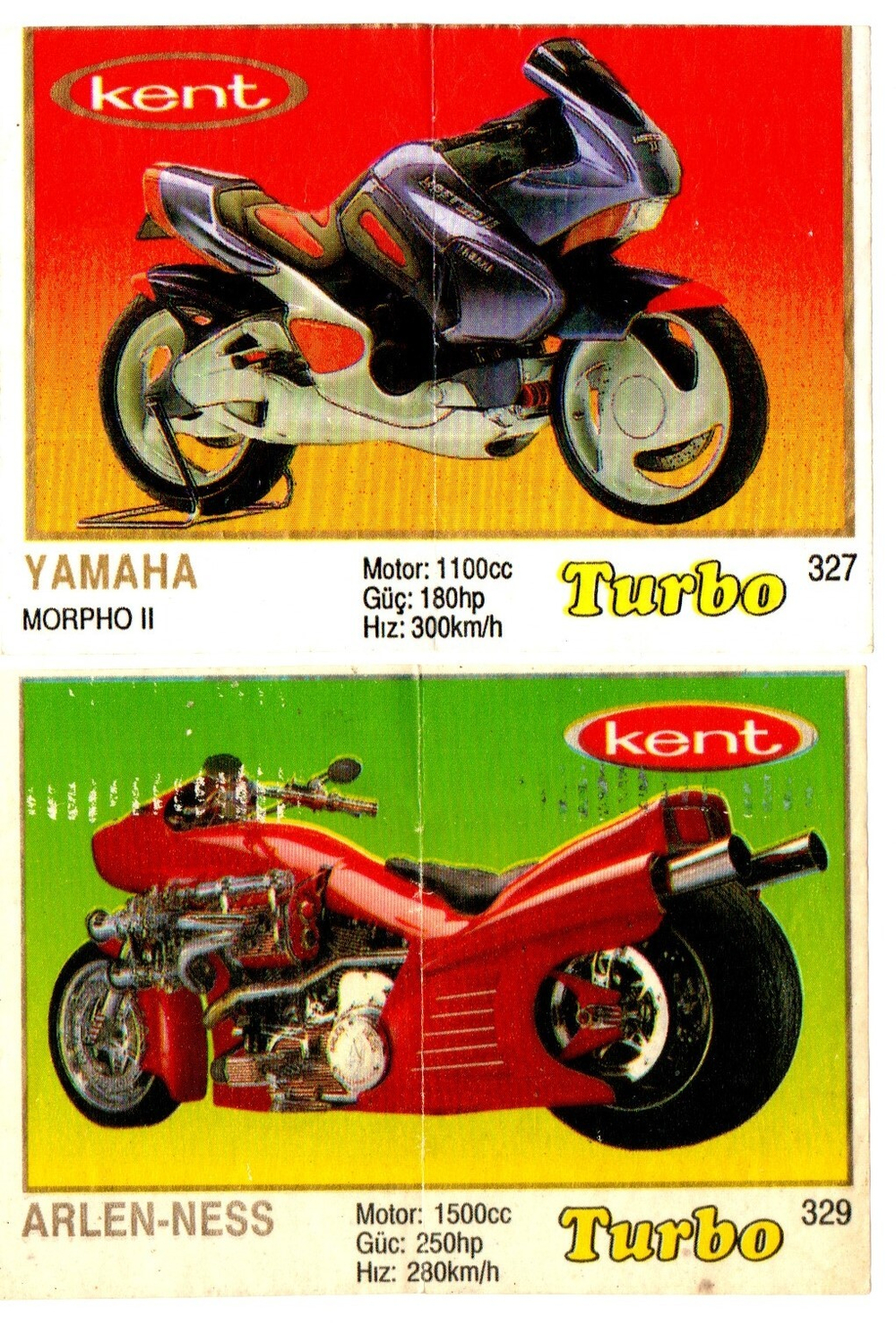 Вкладыш TURBO Турбо - Желтая серия (набор 20 штук) - № 262, 286, 289, 290, 302, 303, 304, 306, 308, 309, 310, 311, 312, 314, 320, 323, 324, 325, 327, 329