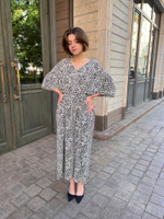 Платье "Руанда" в длине макси леопард