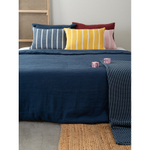 Плед из хлопка фактурной вязки Essential, 130х180 см