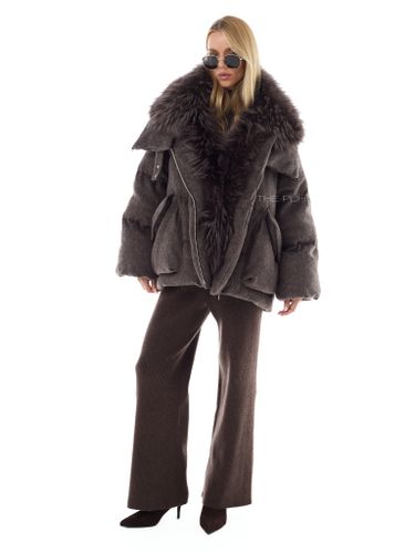 Трикотажный костюм в рубчик в цвете шоколад