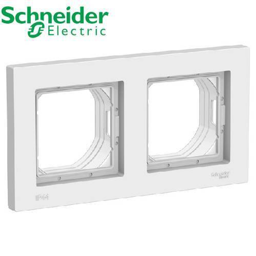Рамка 2-ая универсальная AQUA (белый) AtlasDesign Schneider ATN440102