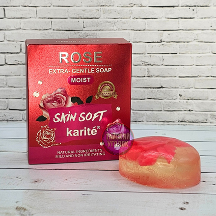 Мыло для лица Karite Роза 110 гр