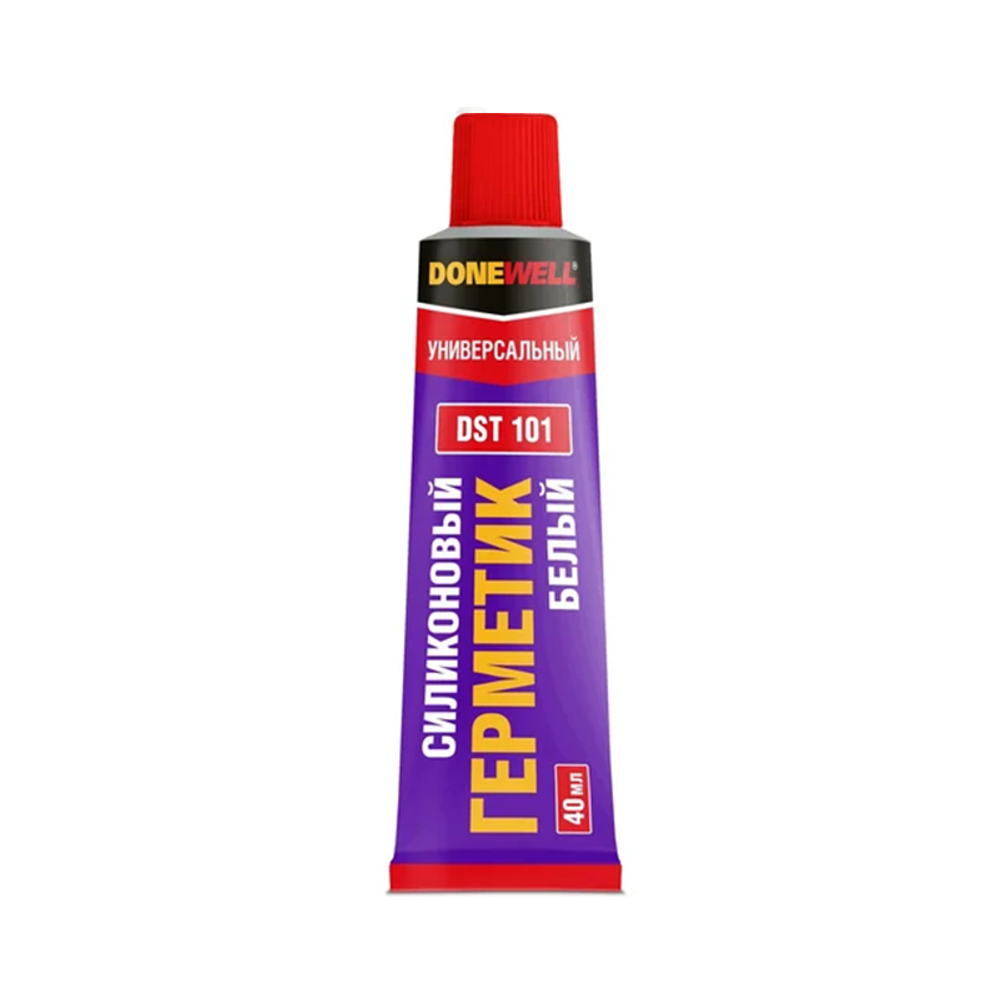 Герметик DoneWell силиконовый универсальный белый 40 мл