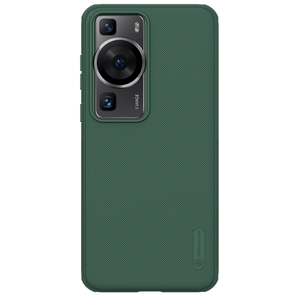 Чехол усиленный зеленого цвета от Nillkin для Huawei P60 и P60 Pro, серия Super Frosted Shield Pro