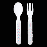 Набор для кормления (ложка и вилка) полипропил 2 шт 4+ (Lubby Just)