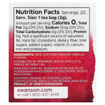 Swanson, Чай из цветов гибискуса, без кофеина, 20 чайных пакетиков, 40 г (1,4 унции)