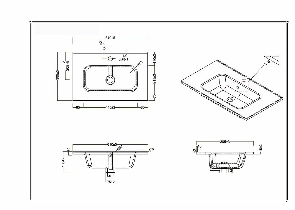 Тумба с раковиной BelBagno KRAFT 39 60 белая матовая