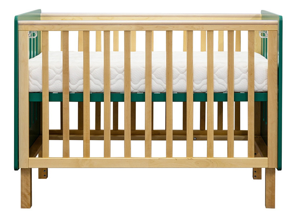 Кровать Antemi Mari 120х60 Ник 14 3/д Зеленый/дерево