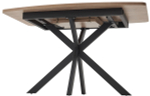 Стол М-City DISAUR Аризона 130 Дуб Кунео, Черный каркас