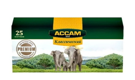 Чай "Ассам" черный листовой 25пак. Казахстан