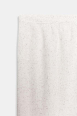 ZARA БРЮКИ ПРЯМОГО КРОЯ В СТИЛЕ РУСТИК, ЭКРЮ