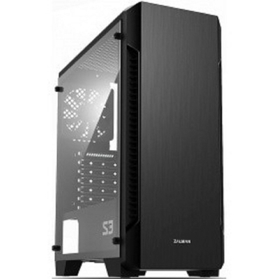 Zalman S3 черный без БП ATX  2xUSB2.0 1xUSB3.0 audio bott PSU