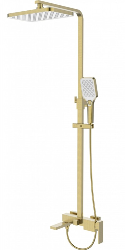 Система душевая Esbano ESDSBASC-DSSG 489x190x1670 Прямоугольная цвет брашированное золото