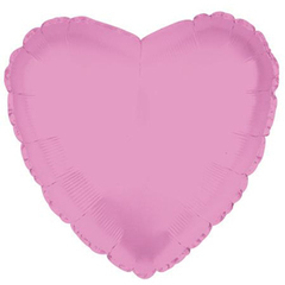 F 18" Сердце, Розовый, 1 шт.
