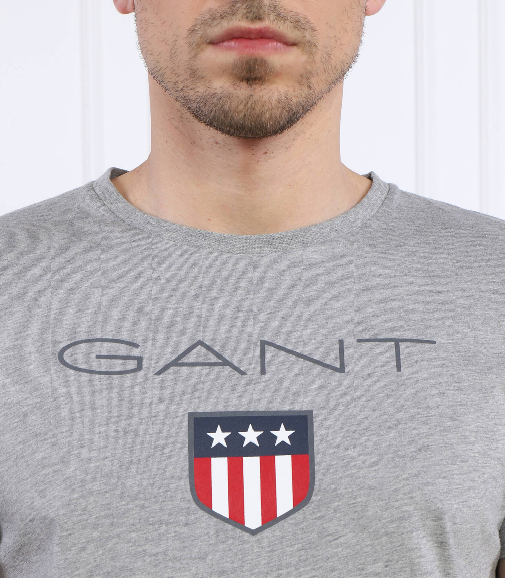 футболка shield ss Gant - серый(2003023)