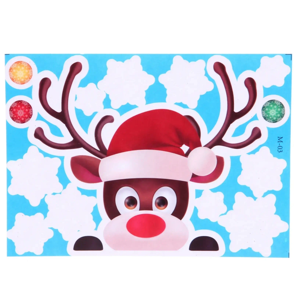 Наклейка на стекло «Любопытный олененок» 24*17 см