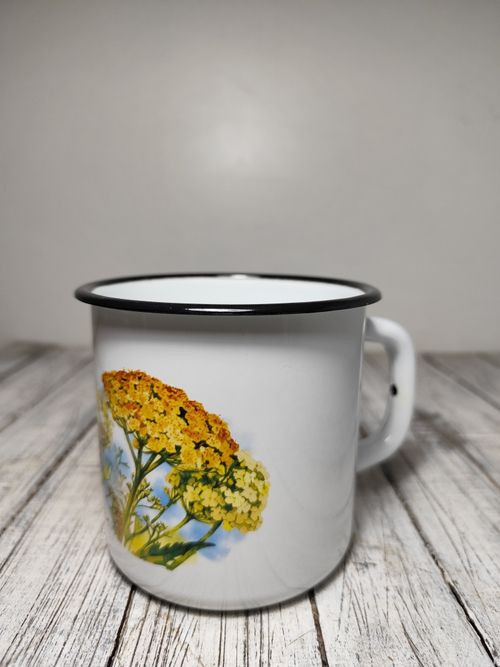 Кружка 1 л эмаль с рисунком Август 0107/4