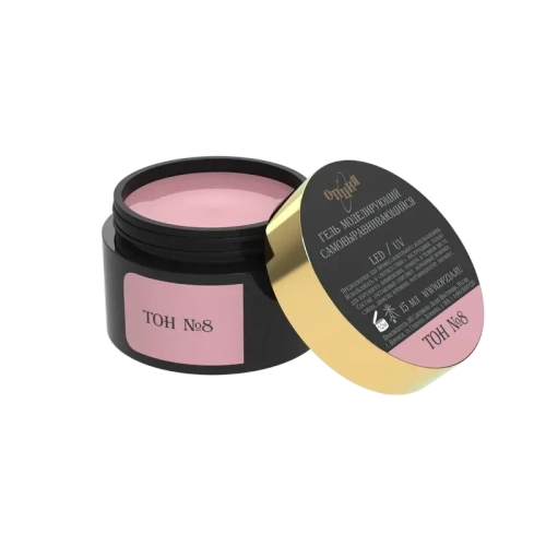 Камуфлирующий самовыравнивающийся гель темно-розовый (холодный) Тон №8 50мл