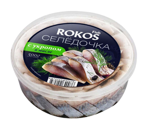 Сельдь Rokos с укропом в масле 500 г