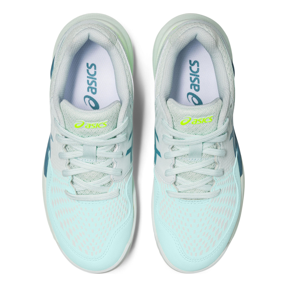 Детские теннисные кроссовки ASICS Gel-Resolution 9 GS All Court Shoe Kids - White, Turquoise