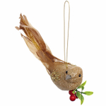 Украшение подвесное «Птица мечты» 18*4,5*4 см (набор 2шт.), Шампань