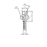 Фитинг DN 12 BSP (Ш) 3/4