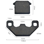 Колодки тормозные дисковые для велосипеда Minaco ( Колхозник )