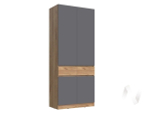 Шкаф 2-х ств МС Роджина (дуб крафт/графит)